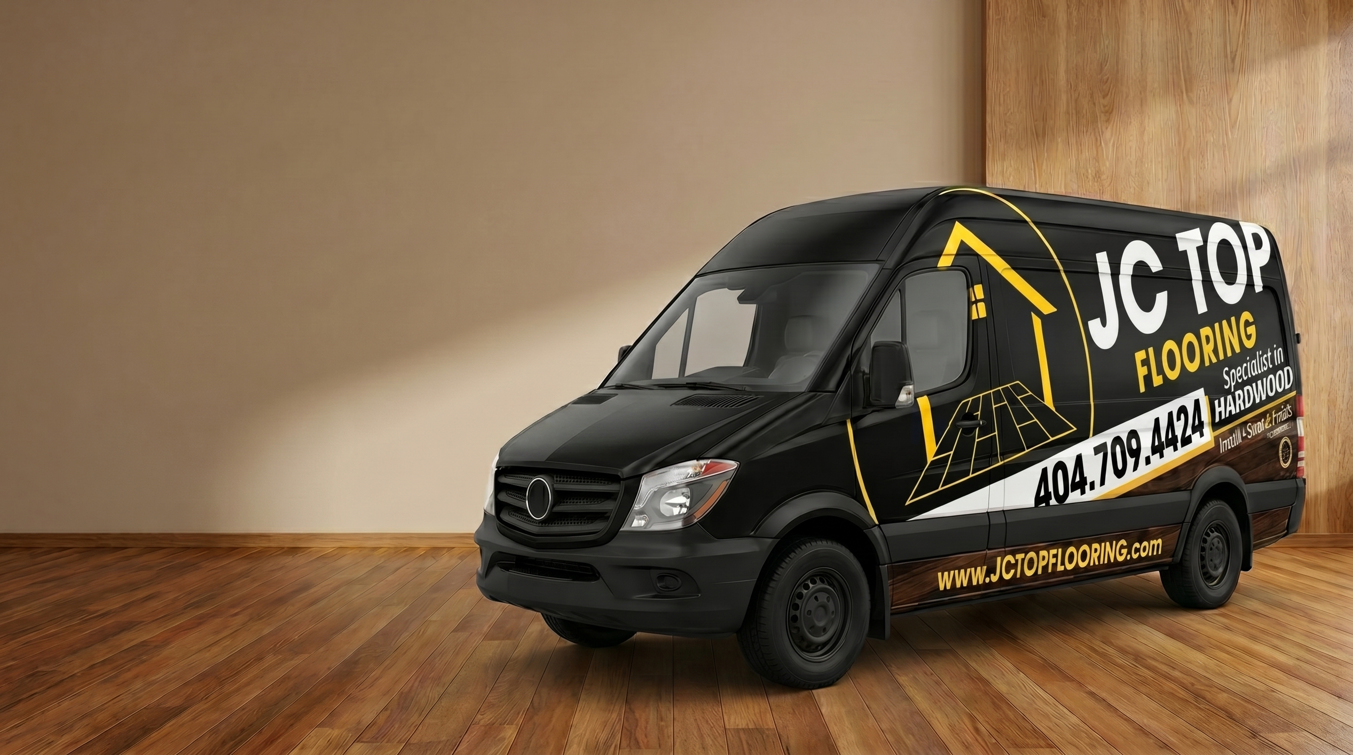 JC Top Flooring Van