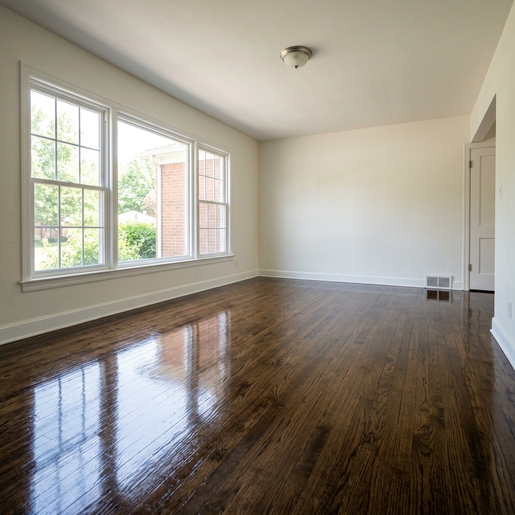 Hardwood floor buff and coat Atlanta